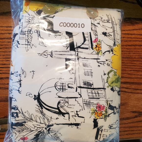 Coldwater Creek Dress P10 Travel Sketch Print Sleeveless Button Front - Picture 11 of 11